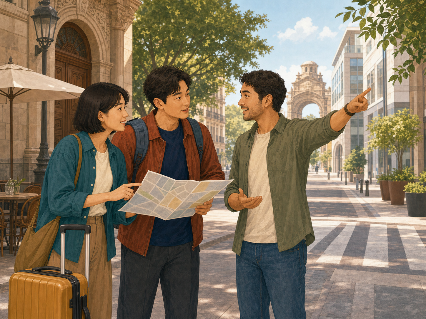 Carlos 與嘉怡:問路、找地點及看地圖
